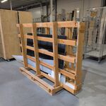 Natuurstenen plaat in transportbok